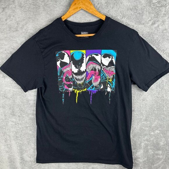 Marvel Comics Venom  Graphic Print Black‎ Cotton T-Shirt Youth Size  L (42/44) - Picture 1 of 6